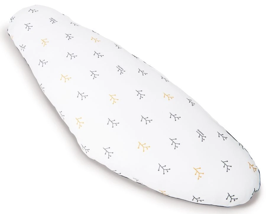 Doomoo Sleepy Flower Grey Zwangerschapskussen SL04 3 Doomoo Sleepy Flower Grey Zwangerschapskussen SL04