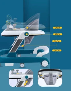 Eco Toys Grijs 2-in-1 Loopstoel HC546172 -Babyproducten Winkel eco toys 2 in 1 loopstoel hc546172 11