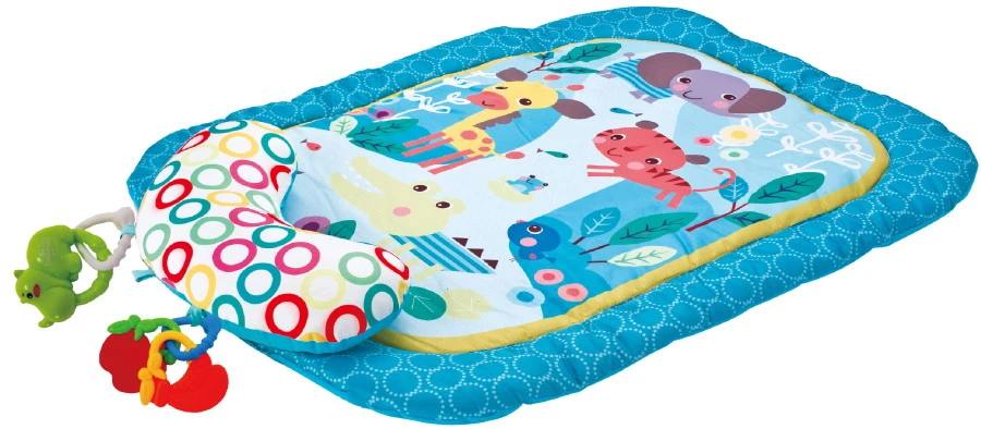 Eco Toys Animals Blauw Speelkleed Met Buiktrainer CH98645 3 Eco Toys Animals Blauw Speelkleed Met Buiktrainer CH98645