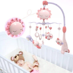 Eco Toys Flower Valley Roze Muziekmobiel HC409690 -Babyproducten Winkel eco toys flower valley roze muziekmobiel hc409690 2 1