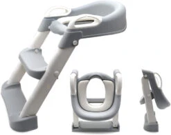 Eco Toys Grijs Toilettrainer Met Trapje CHW4006G -Babyproducten Winkel eco toys grijs toilettrainer met trapje chw4006g 04
