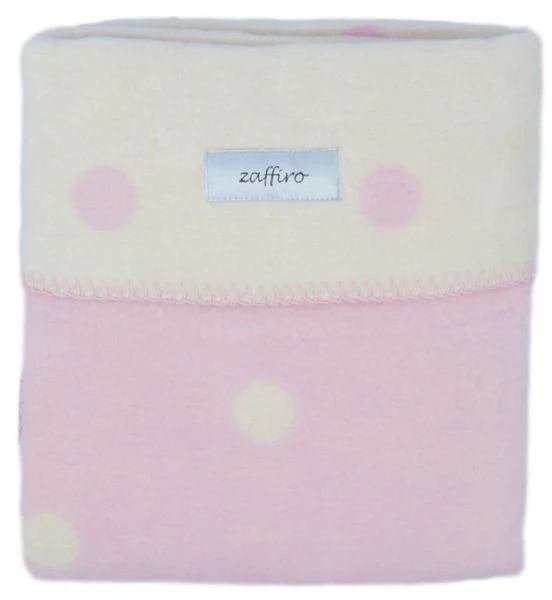 Zaffiro Ecru & Roze Gestipt 100 X 150 Cm Ledikantdeken 15274 6 Zaffiro Ecru & Roze Gestipt 100 X 150 Cm Ledikantdeken 15274 - Afbeelding 4