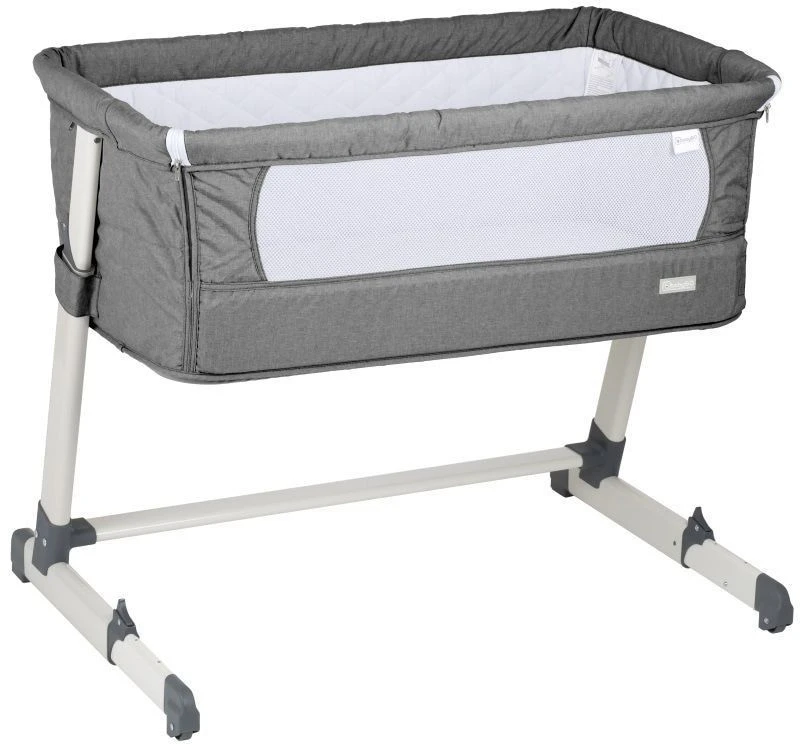 Babygo Together Grey Wieg Aan Bed 4601 3 Babygo Together Grey Wieg Aan Bed 4601