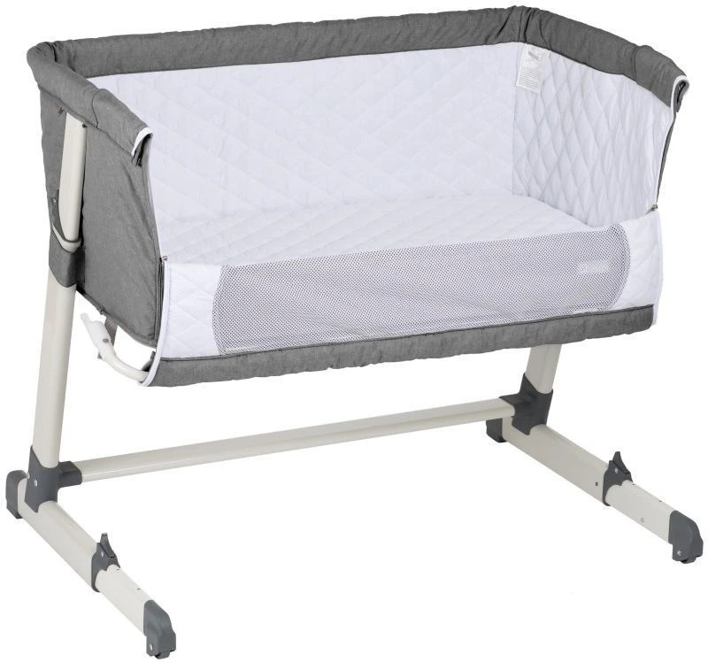 Babygo Together Grey Wieg Aan Bed 4601 4 Babygo Together Grey Wieg Aan Bed 4601 - Afbeelding 2