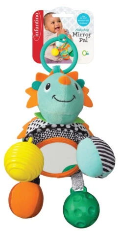 Infantino Mirror Egel Buggyspeeltje BK-216323 9 Infantino Mirror Egel Buggyspeeltje BK-216323 -Babyproducten Winkel infantino mirror egel speeltje bk 216323 1