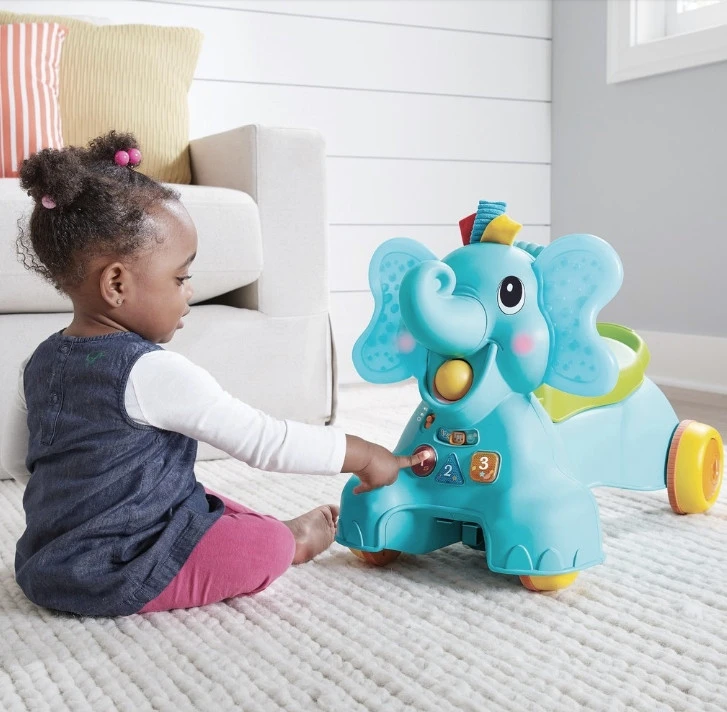 Infantino Sensory Ollie 3-in-1 Olifant Loopwagen BK-217023 12 Infantino Sensory Ollie 3-in-1 Olifant Loopwagen BK-217023 - Afbeelding 10