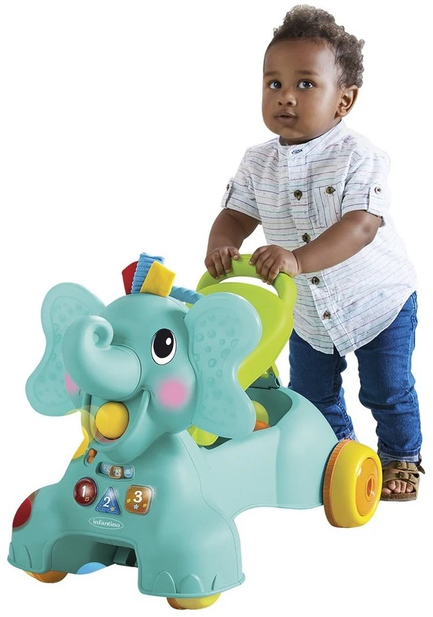 Infantino Sensory Ollie 3-in-1 Olifant Loopwagen BK-217023 8 Infantino Sensory Ollie 3-in-1 Olifant Loopwagen BK-217023 - Afbeelding 6