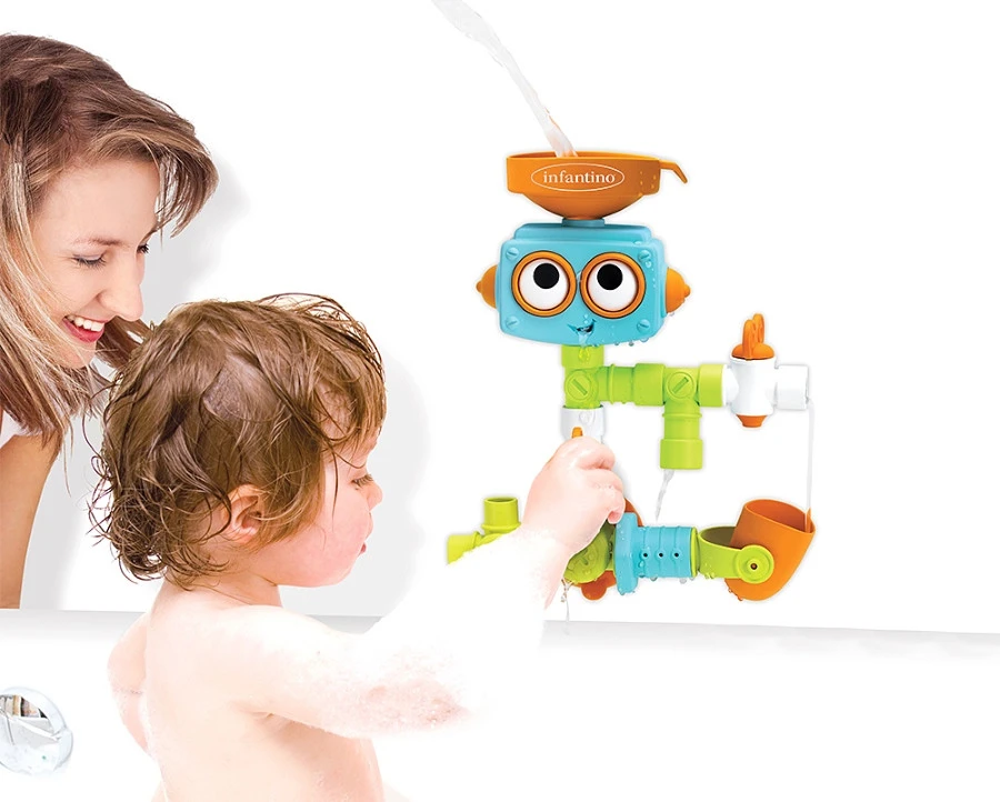 Infantino Plug & Play Plumber Set Sensory Waterspeelset BK-217025 5 Infantino Plug & Play Plumber Set Sensory Waterspeelset BK-217025 - Afbeelding 3