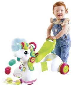Infantino Sensory Smilin' Shimmer 3-in-1 Eenhoorn Loopwagen BK-227018 -Babyproducten Winkel infantino sensory 3 in 1 eenhoorn loopwagen 5