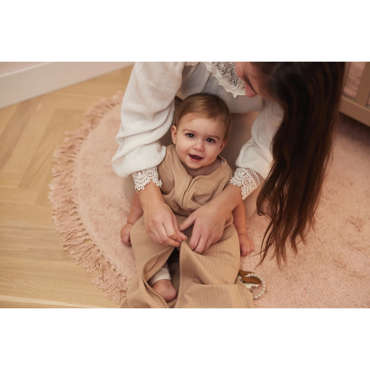 Jollein Ajour Biscuit 70 Cm Zomerslaapzak 048-510-67020 6 Jollein Ajour Biscuit 70 Cm Zomerslaapzak 048-510-67020 - Afbeelding 4