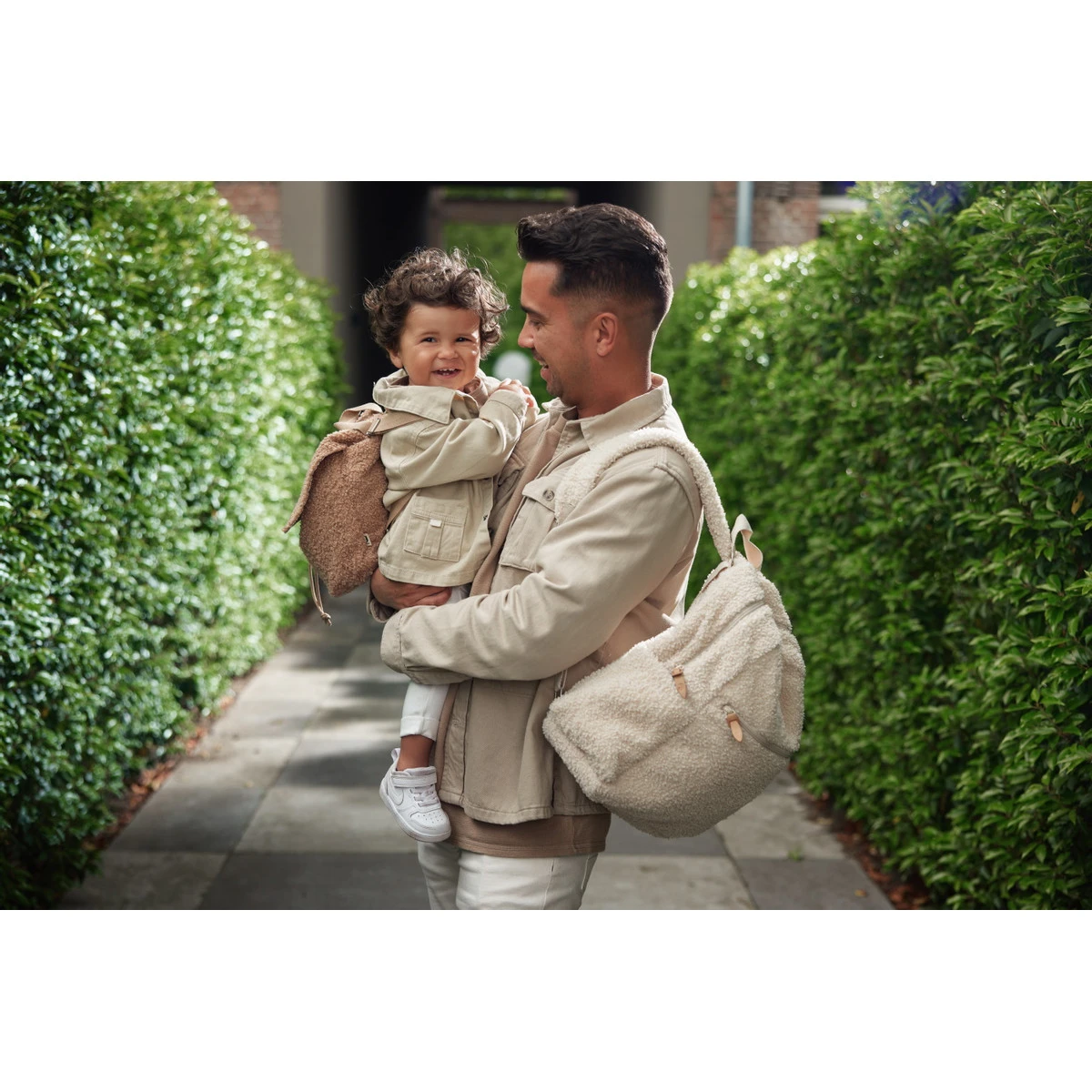 Jollein Boucle Naturel Rugtasje 057-591-66060 10 Jollein Boucle Naturel Rugtasje 057-591-66060 - Afbeelding 8