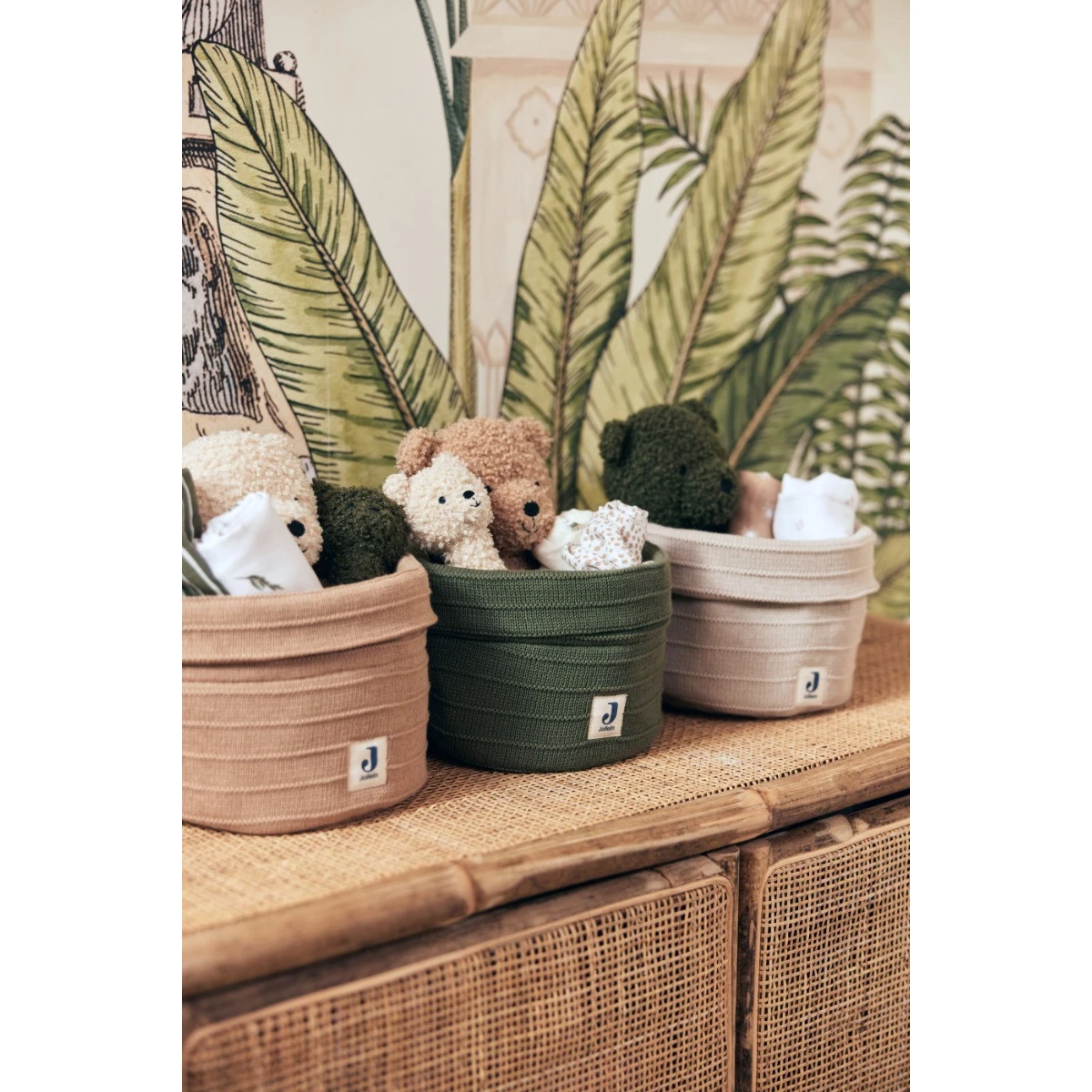 Jollein Pure Knit Leaf Green Commodemandje 580-001-67010 7 Jollein Pure Knit Leaf Green Commodemandje 580-001-67010 - Afbeelding 5