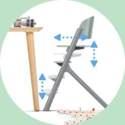 Kinderkraft Livy Oak 4-in-1 Meegroeistoel Incl. Calmee Wipstoeltje KHLICA00WOD0000 -Babyproducten Winkel khlica00pnk0000 7 1920x1920 2