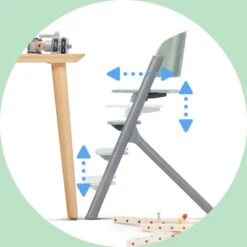 Kinderkraft Livy Olive Green 4-in-1 Meegroeistoel KHLIVY00GRE0000 -Babyproducten Winkel kinderkraft livy olive green 5