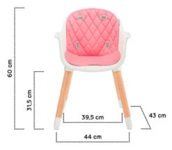 Kinderkraft Sienna Pink 2-in-1 Kinderstoel KKKSIENPNK0000 -Babyproducten Winkel kinderkraft sienna pink kinderstoel kkksienpnk0000 9