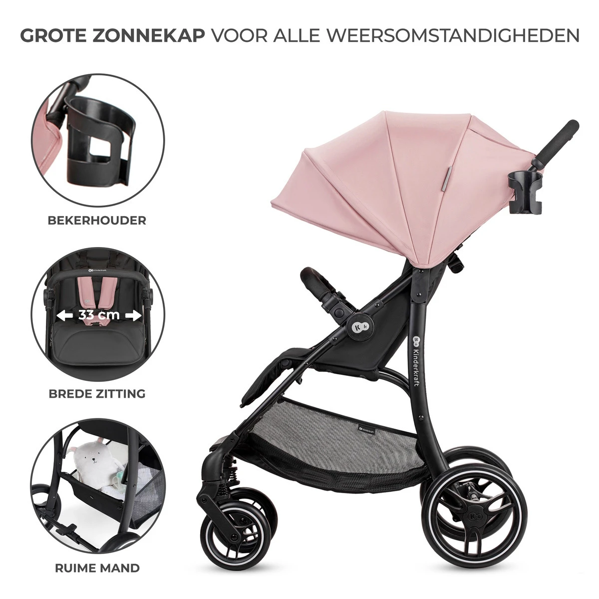Kinderkraft Trig 2 Grey Wandelwagen KSTRIG2TGRY0000 10 Kinderkraft Trig 2 Grey Wandelwagen KSTRIG2TGRY0000 - Afbeelding 8