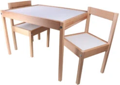 Kukka Wooden Set Tafel Met Stoeltjes KWS100 12 Kukka Wooden Set Tafel Met Stoeltjes KWS100 -Babyproducten Winkel kukka houten tafel met stoeltjes wks100 2 1