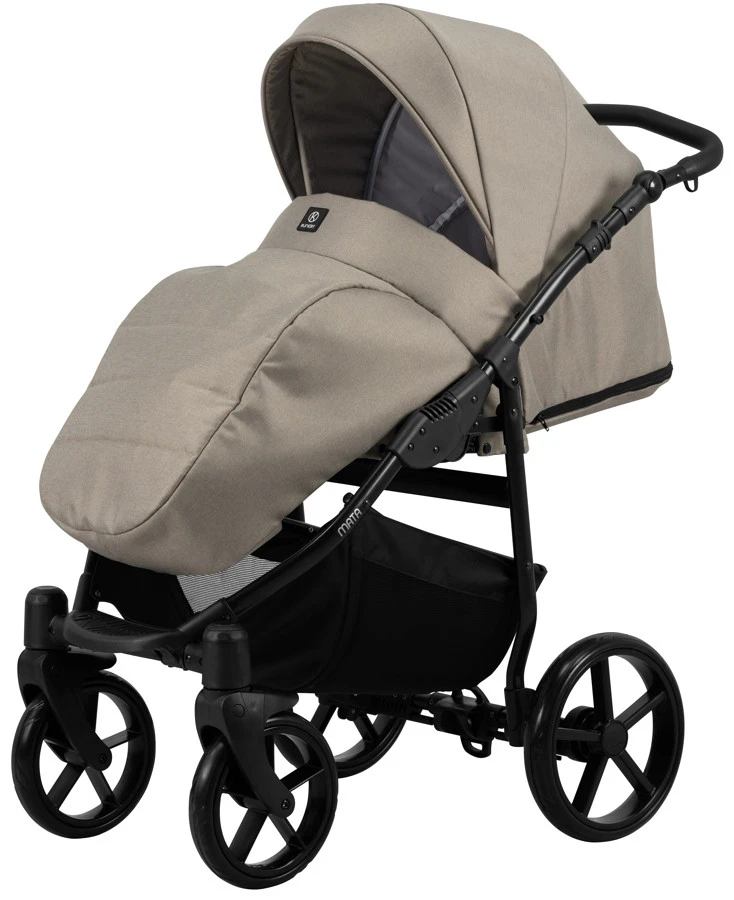 Kunert Mata Black Mocca 2-in-1 Combi Kinderwagen MATA-02-BLACK 5 Kunert Mata Black Mocca 2-in-1 Combi Kinderwagen MATA-02-BLACK - Afbeelding 3