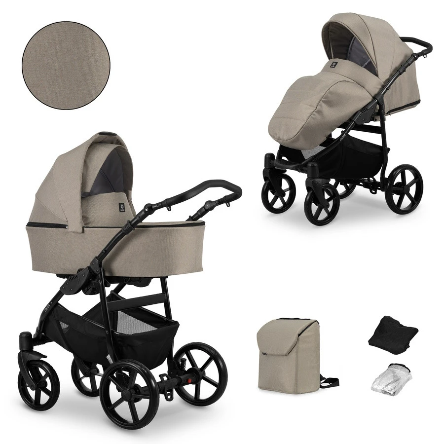 Kunert Mata Black Mocca 2-in-1 Combi Kinderwagen MATA-02-BLACK 7 Kunert Mata Black Mocca 2-in-1 Combi Kinderwagen MATA-02-BLACK - Afbeelding 5