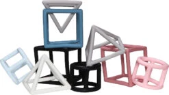 Label Label Zwart/Wit 3 Stuks Geometrische Silicone Bijtringen LLST-15317 -Babyproducten Winkel label label 3 stuks geometrische silicone bijtringen 2