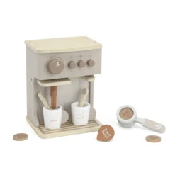 Label Label Nougat Houten Espresso Machine LLWT-37070 -Babyproducten Winkel label label nougat houten espresso machine 2