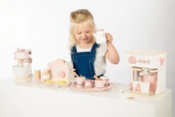 Label Label Roze Houten Espresso Machine LLWT-24883 9 Label Label Roze Houten Espresso Machine LLWT-24883 -Babyproducten Winkel label label roze houten keukenaccessoires