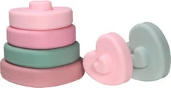 Label Label Roze Silicone Stapeltoren LLST-15355 -Babyproducten Winkel label label roze silicone stapeltoren llst 15355 1 1