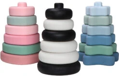 Label Label Roze Silicone Stapeltoren LLST-15355 -Babyproducten Winkel label label silicone stapeltoren 2 1 1