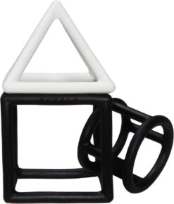 Label Label Zwart/Wit 3 Stuks Geometrische Silicone Bijtringen LLST-15317 -Babyproducten Winkel label label zwart wit 3 stuks geometrische silicone bijtringen llst 15317 2