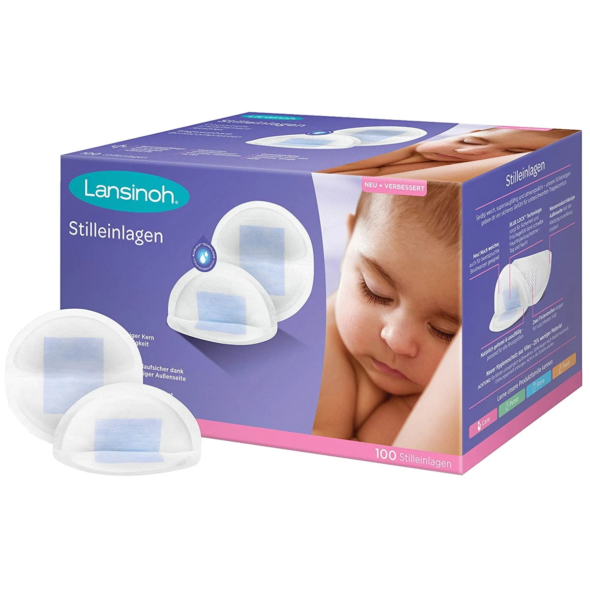Lansinoh 100 Stuks Bluelock Wegwerp Borstcompressen 44286 3 Lansinoh 100 Stuks Bluelock Wegwerp Borstcompressen 44286