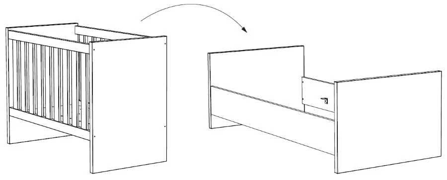 Meegroei Babykamer Amalia Grijs: Meegroei Ledikant En Commode 6 Meegroei Babykamer Amalia Grijs: Meegroei Ledikant En Commode - Afbeelding 4