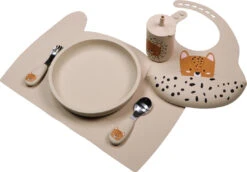 Tryco Sand Siliconen Bord TR-392820 -Babyproducten Winkel leopard sand silicone collection 02 4 1