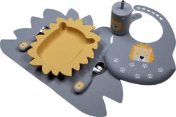 Tryco Lion Honey Gold Siliconen Bord TR-392815 -Babyproducten Winkel lion dusty blue silicone collection 04 3