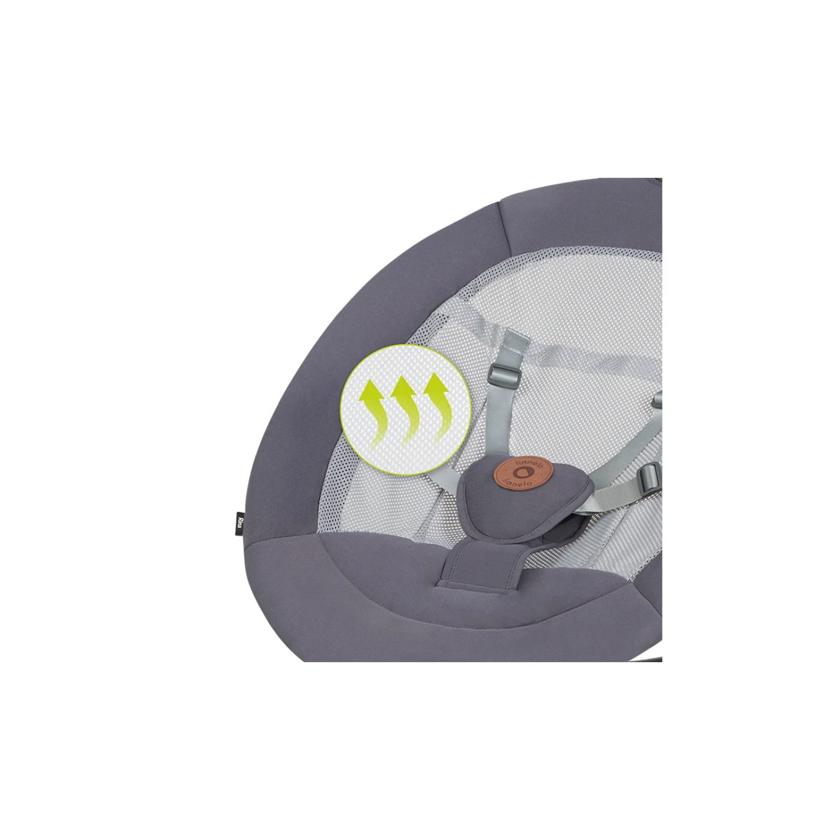 Lionelo Rina Concrete Grey Babyschommel LO-RINA 10 Lionelo Rina Concrete Grey Babyschommel LO-RINA - Afbeelding 8