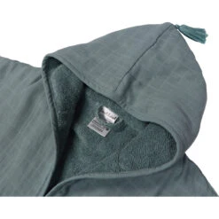 Label Label Silver Blue Badstof/Hydrofiel Badjas LLTT-934673 -Babyproducten Winkel lltt 934673 bath robe silver blue 05