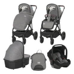 Lorelli Aria Grey 3-in-1 Kinderwagen Incl. Autostoel 1002177-2325 -Babyproducten Winkel lorelli aria grey 3 in 1 combi 1002177 2325 11