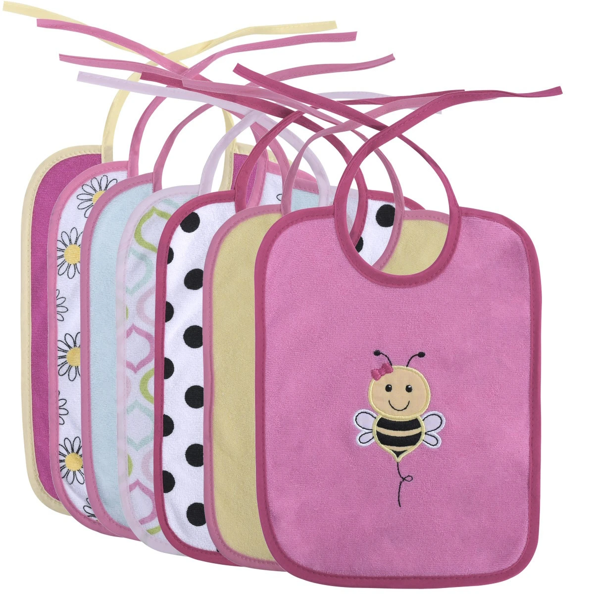 Lorelli Double Girl 7 Stuks Slabbetjes 1026021-0003 3 Lorelli Double Girl 7 Stuks Slabbetjes 1026021-0003