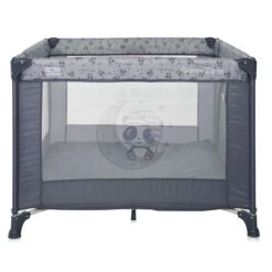 Lorelli Game Zone Cool Grey Pandas Inklapbare Box 1008014-2362 -Babyproducten Winkel lorelli game zone cool grey pandas inklapbare box 2