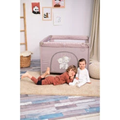 Lorelli Game Zone Cool Grey Pandas Inklapbare Box 1008014-2362 -Babyproducten Winkel lorelli game zone inklapbare box sfeer 1
