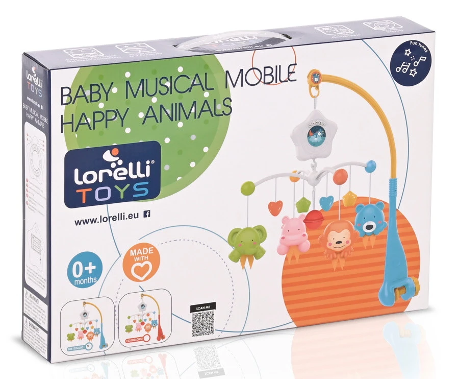 Lorelli Happy Animals Blue Muziekmobiel 1031026-0001 4 Lorelli Happy Animals Blue Muziekmobiel 1031026-0001 - Afbeelding 2