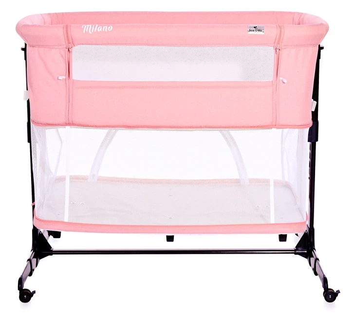 Lorelli Milano Pink 2-in-1 Wieg Aan Bed 1008044-0001 6 Lorelli Milano Pink 2-in-1 Wieg Aan Bed 1008044-0001 - Afbeelding 4