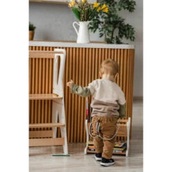 Luna Toys Wit Houten Leertoren Keukenhulp LU-00552 -Babyproducten Winkel luna toys wit houten leertoren keukenhulp 5