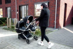 Ding Amigo Black/Rose Tweeling Kinderwagen Incl. 2 Autostoelen DI-191711 -Babyproducten Winkel mamaloes di 191704 ding tandem stroller amigo lifestyle 08 2 2
