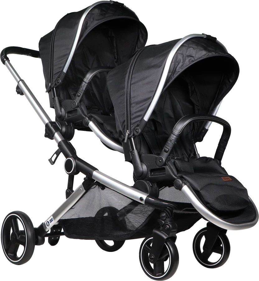 Ding Amigo Black/Silver Tandem Duowagen DI-191704 3 Ding Amigo Black/Silver Tandem Duowagen DI-191704