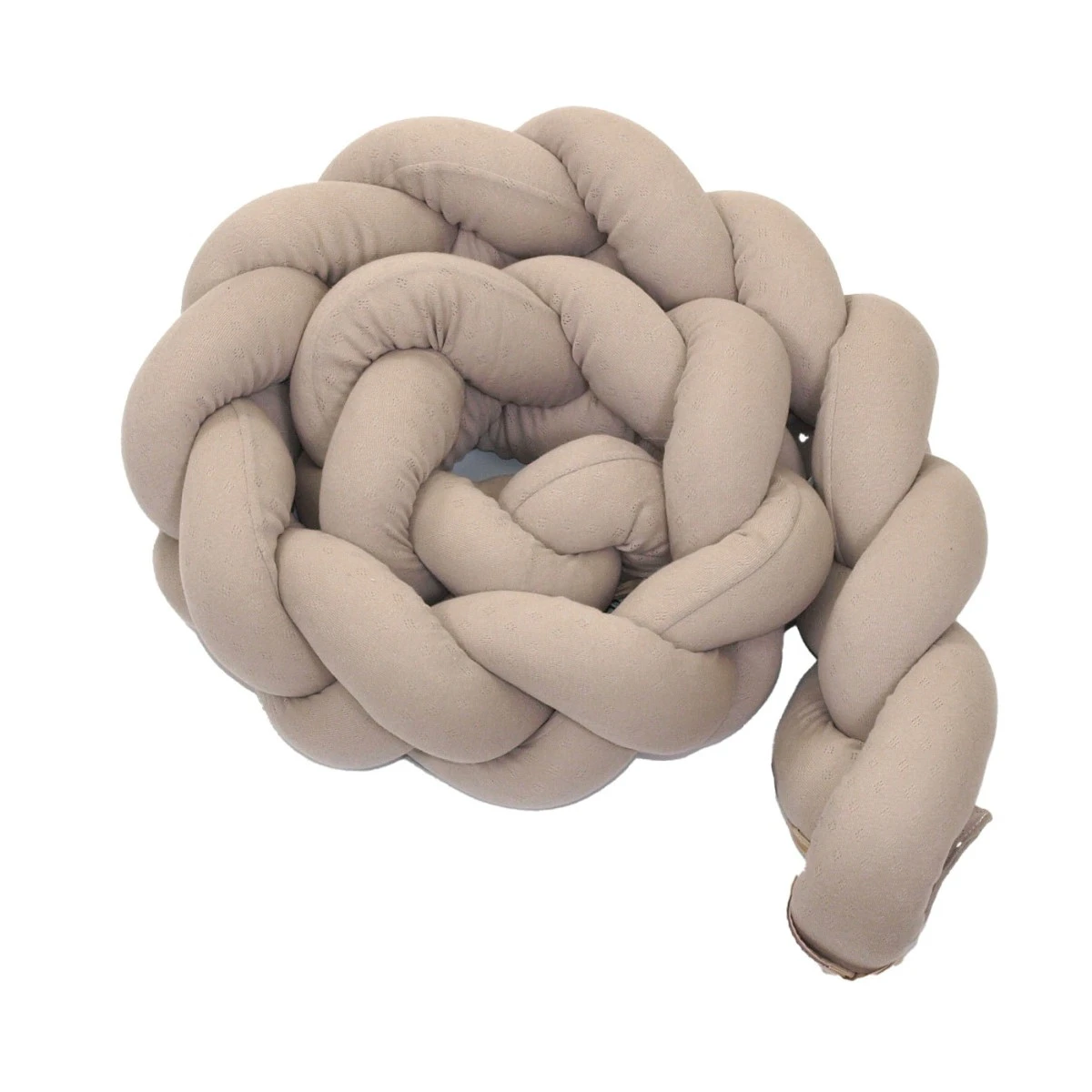 MamaLoes Amy Ajour Nougat 210 Cm Braided Bedbumper 84269 5 MamaLoes Amy Ajour Nougat 210 Cm Braided Bedbumper 84269 - Afbeelding 3