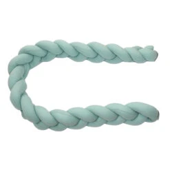 MamaLoes Amy Ajour Stonegreen 210 Cm Braided Bedbumper 84270 9 MamaLoes Amy Ajour Stonegreen 210 Cm Braided Bedbumper 84270 -Babyproducten Winkel mamaloes amy ajour stonegreen 210 cm braided bedbumper 84270 2