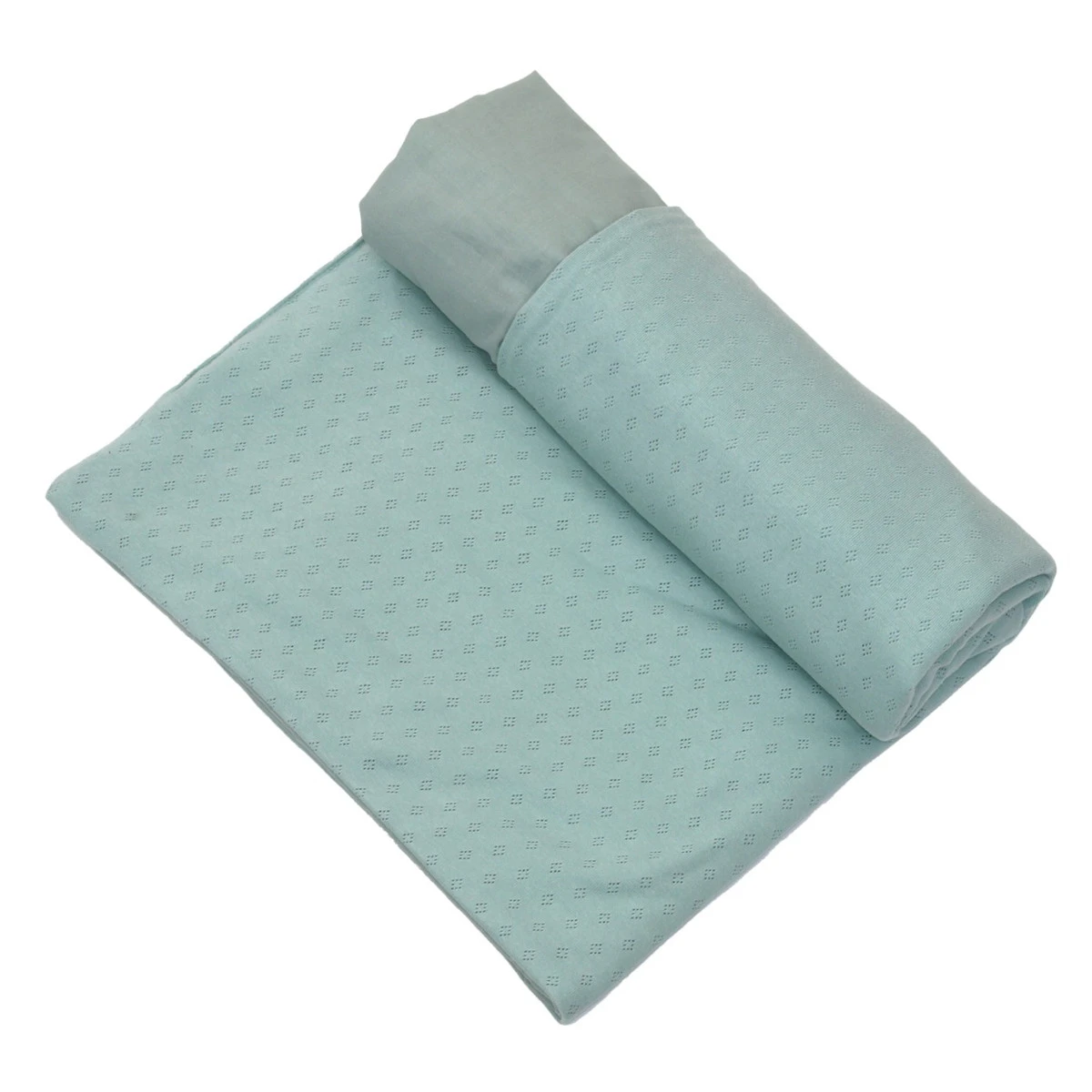 MamaLoes Amy Ajour Stonegreen 75x100cm Wiegdeken 84266 6 MamaLoes Amy Ajour Stonegreen 75x100cm Wiegdeken 84266 - Afbeelding 4