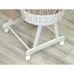 MamaLoes Pure Beige Deluxe Wit Baby Wiegje 84482 -Babyproducten Winkel mamaloes amy beige bekleding voor deluxe wieg 84482 4