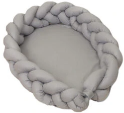 MamaLoes Amy Pure Grijs 2-in-1 Babynest En Braided Bedbumper 80661 14 MamaLoes Amy Pure Grijs 2-in-1 Babynest En Braided Bedbumper 80661 -Babyproducten Winkel mamaloes amy pure grijs 2 in 1 babynest en braided bedbumper 80661