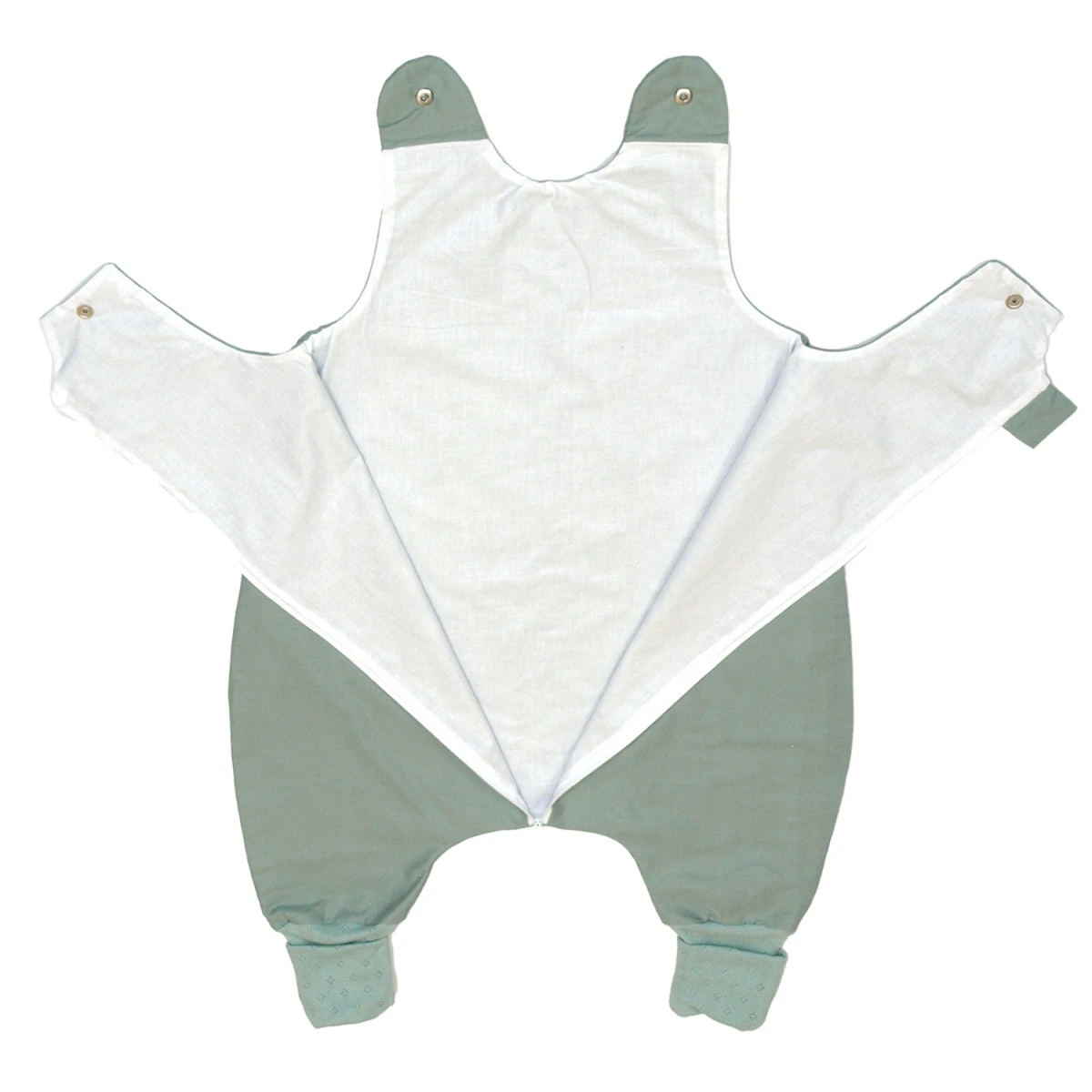 MamaLoes Amy Pure Stonegreen 12-24 Mnd Onesie Slaapzak 85376 4 MamaLoes Amy Pure Stonegreen 12-24 Mnd Onesie Slaapzak 85376 - Afbeelding 2